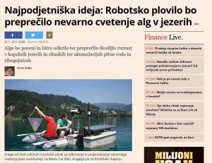 Robotsko plovilo najpodjetniška ideja v časopisu Finance